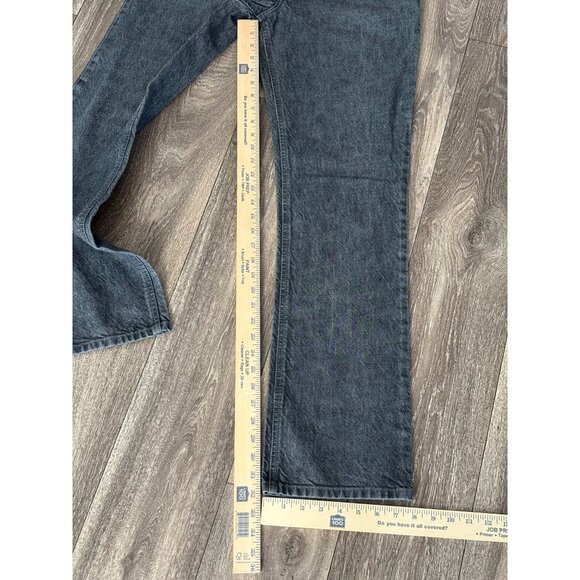 ARMANI EXCHANGE WOMENS DENIM BLACK WASH JEANS BOOTLEG SIZE 8 LONG WESTERN Y2K - Picture 5 of 8